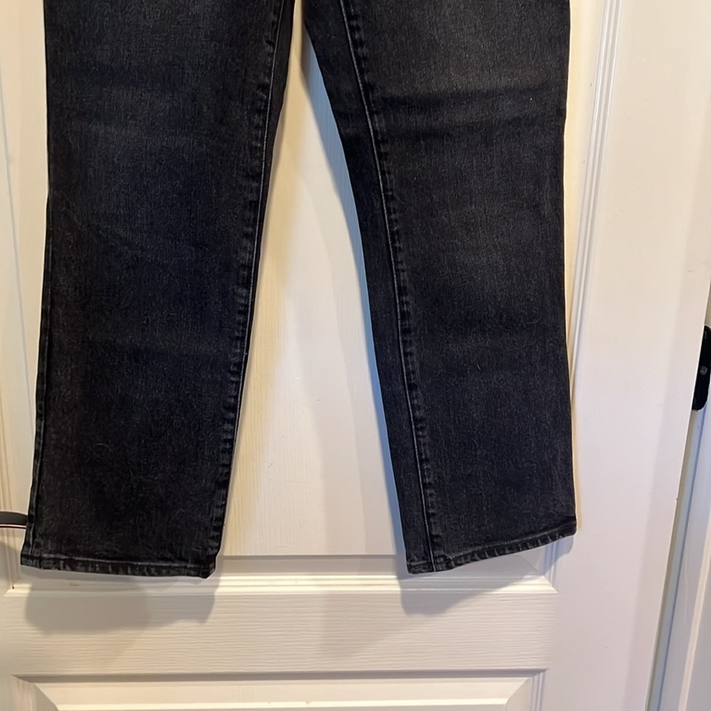 Madewell Slim Demi-Boot Faded Black Denim - Picture 2 of 7